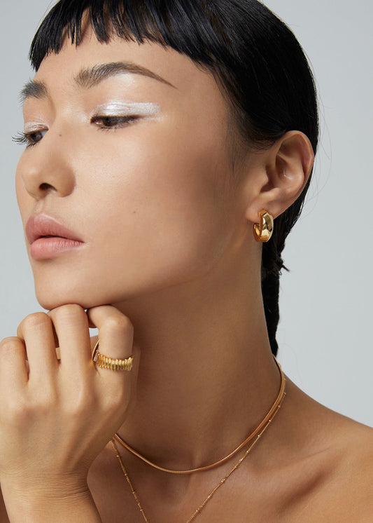 Aurora Wave Adjustable Ring