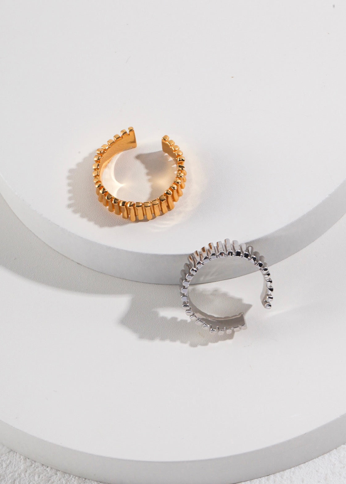 Aurora Wave Adjustable Ring