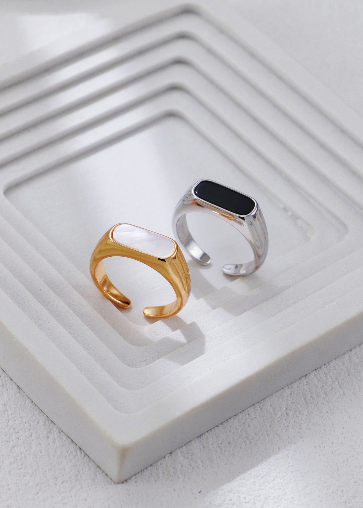 Natural Agate Ring | S925 Sterling Silver