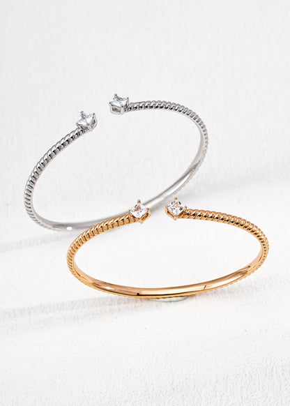 Zircon Adjustable Bracelet | S925 Sterling Silver