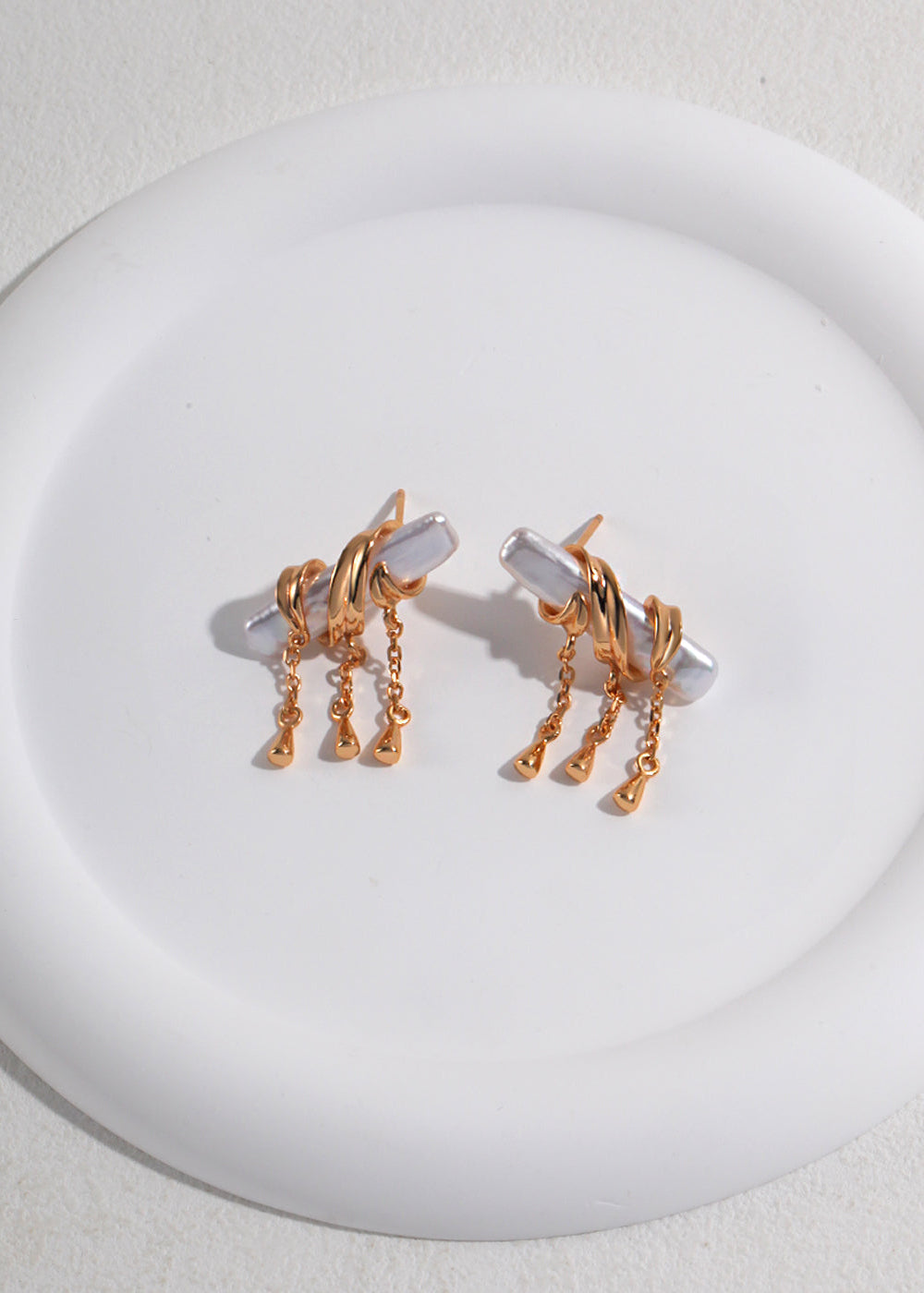 Baroque Pearl Earring – Tassel | S925 Sterling Silver