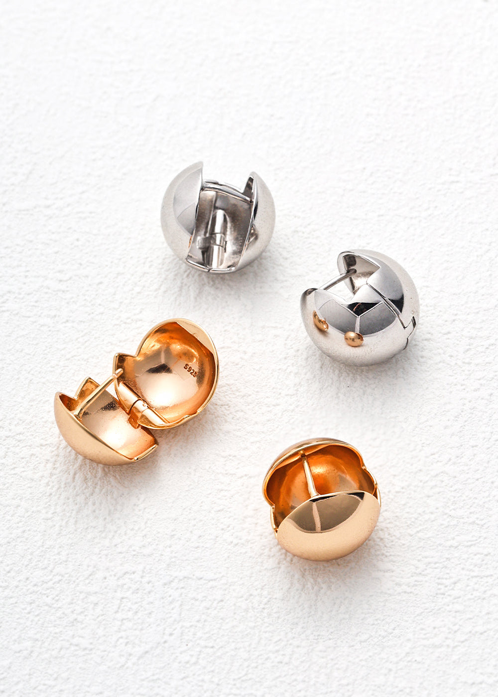 Minimalist Hoop Earrings | 925 Silver