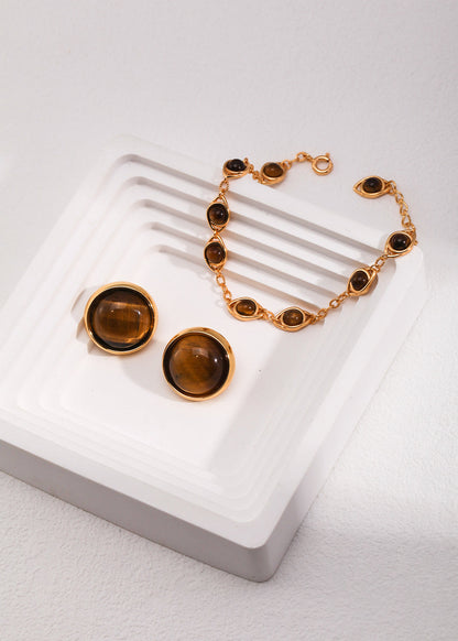 Natural Tiger’s Eye Bracelet | S925 Sterling Silver