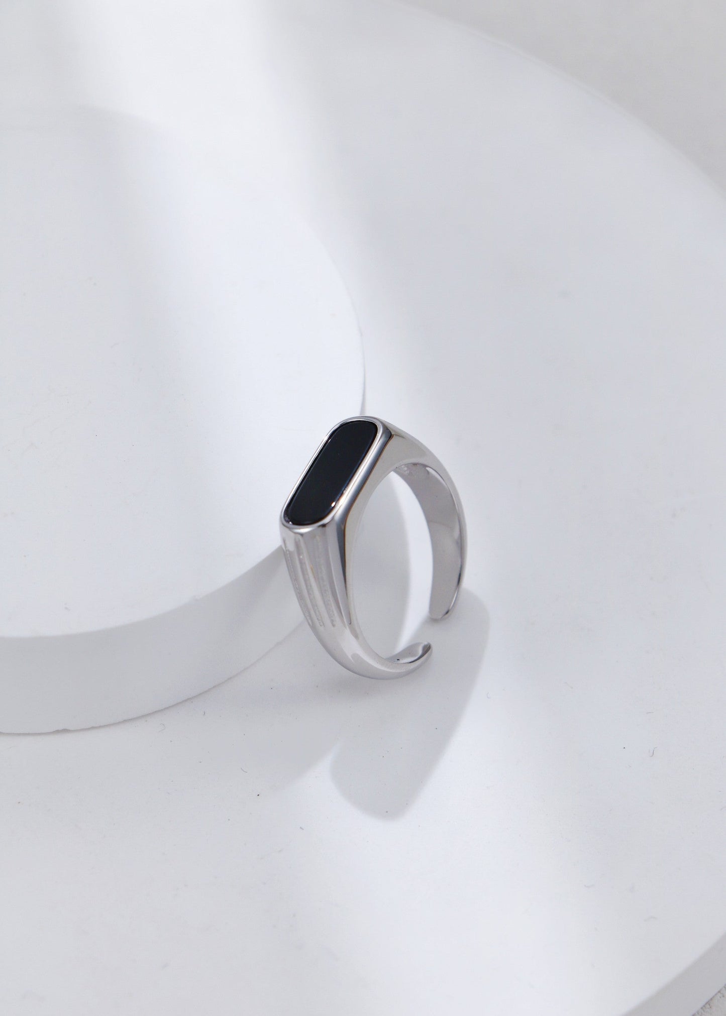 Natural Agate Ring | S925 Sterling Silver
