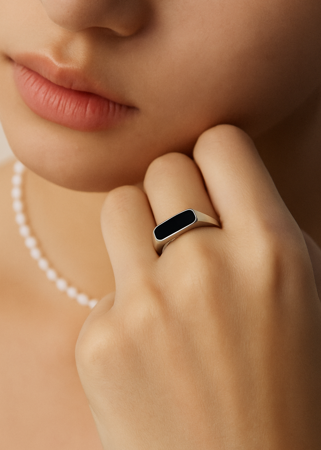 Natural Agate Ring | S925 Sterling Silver