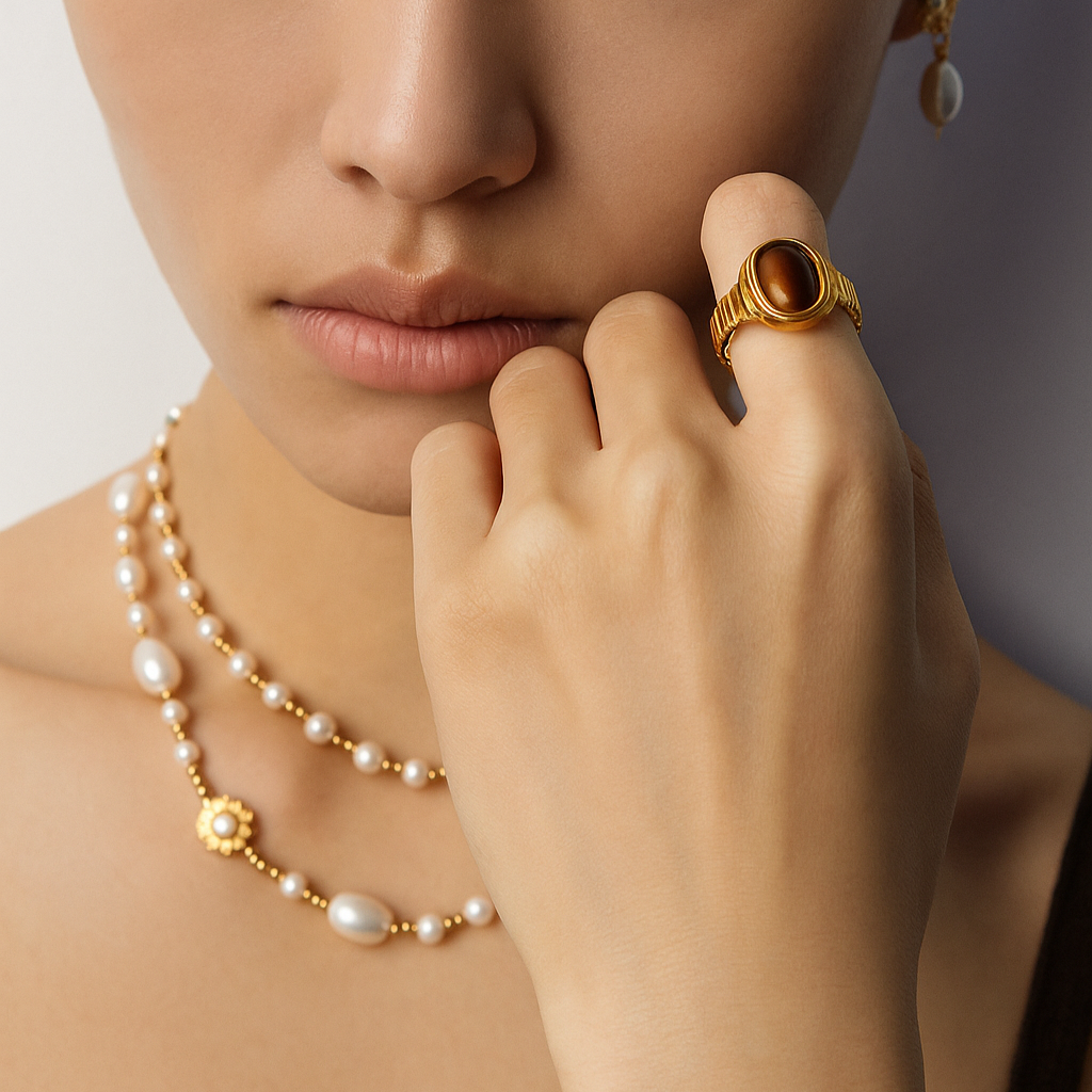 Natural Tiger’s Eye Ring | S925 Sterling Silver
