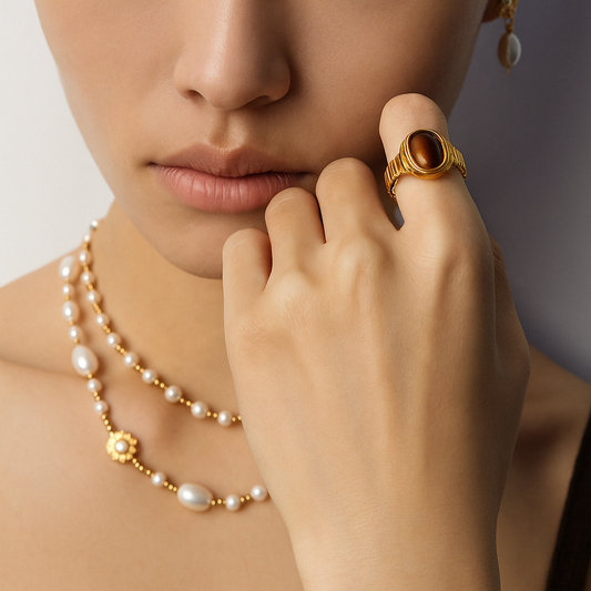 Natural Tiger’s Eye Ring | S925 Sterling Silver
