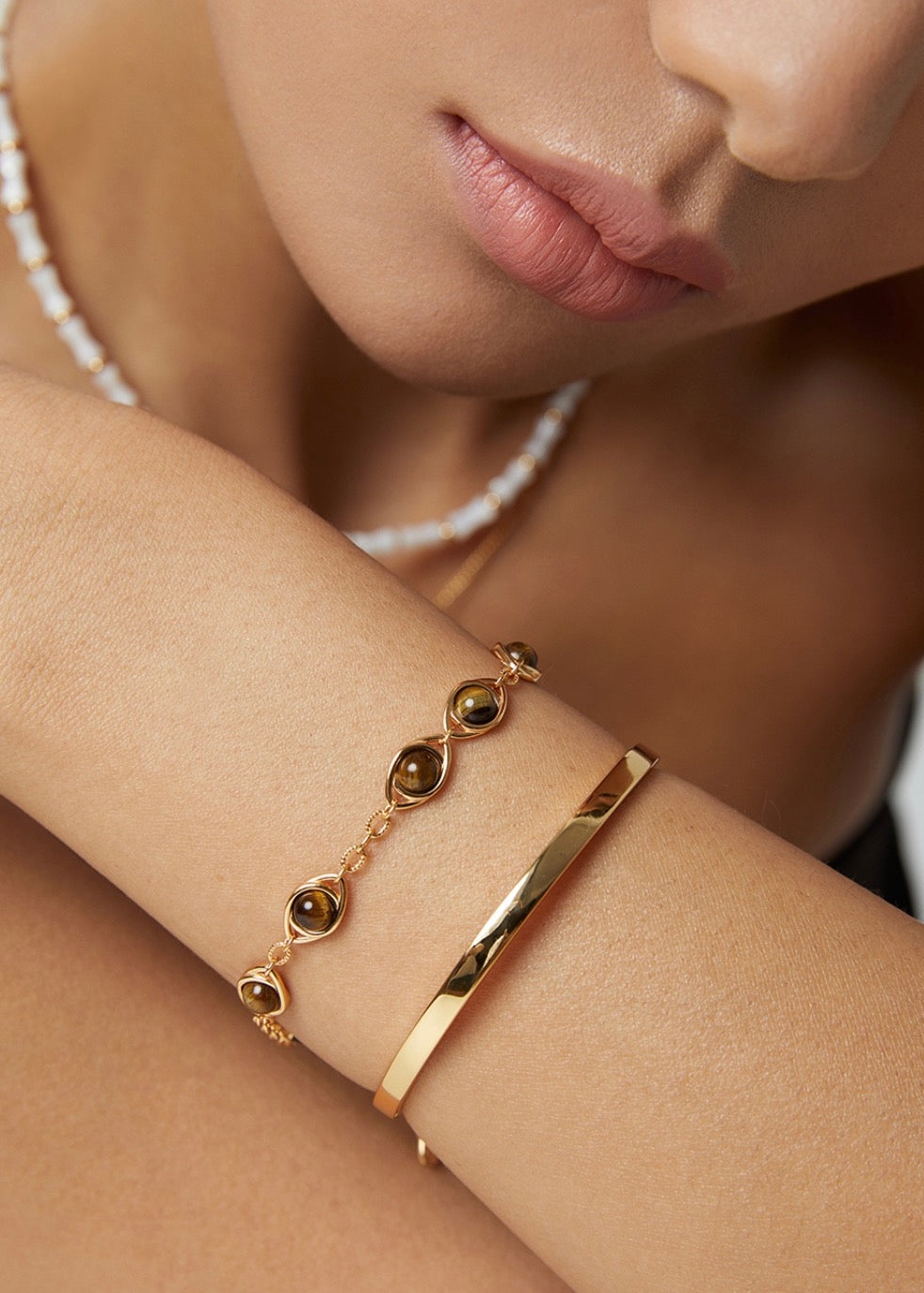 Natural Tiger’s Eye Bracelet | S925 Sterling Silver