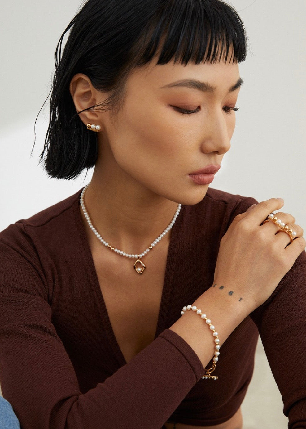 Natural Pearl Necklace – Teardrop | S925 Sterling Silver