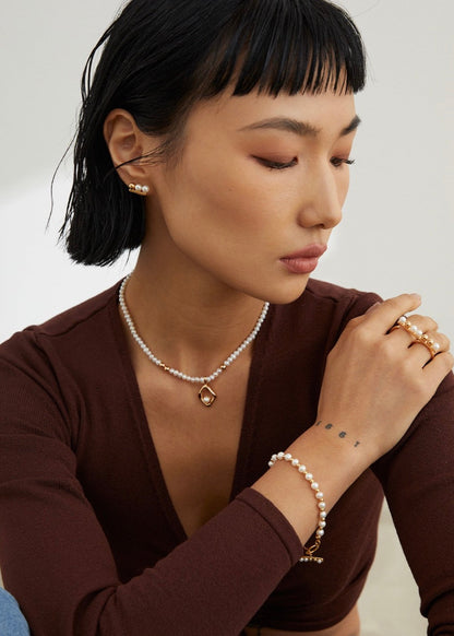 Natural Pearl Necklace – Teardrop | S925 Sterling Silver