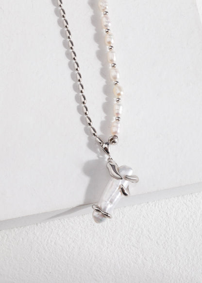 Natural Pearl Necklace – Teardrop | S925 Sterling Silver