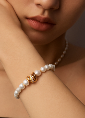 Natural Pearl Bracelet | S925 Sterling Silver