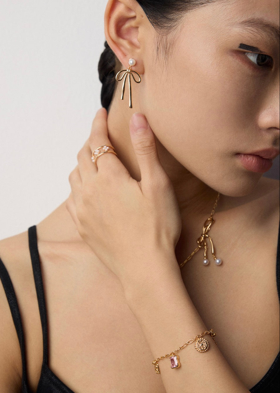 Natural Pearl, Healing Amethyst & Vintage Charms Bracelet | S925 Sterling Silver