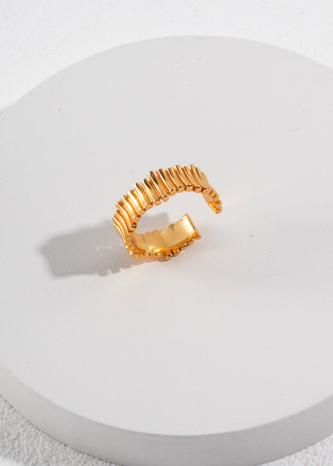 Aurora Wave Adjustable Ring