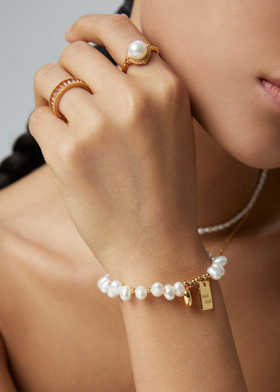 Natural Pearl Silver Ring