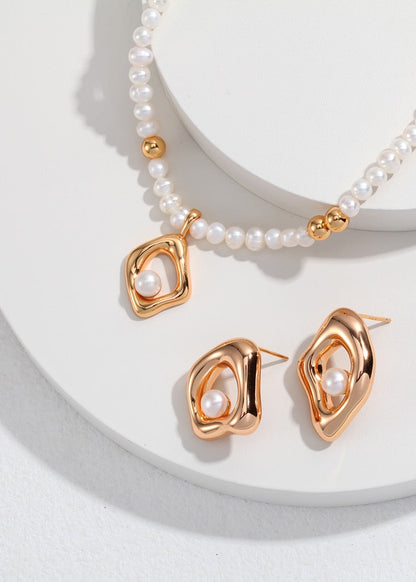 Natural Pearl Necklace – Teardrop | S925 Sterling Silver