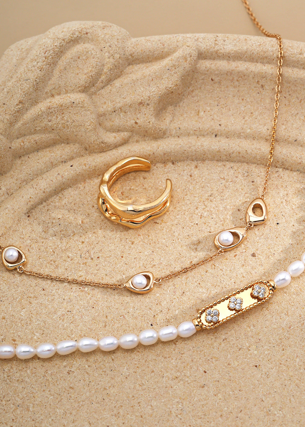 Natural Pearl Silver Bracelet