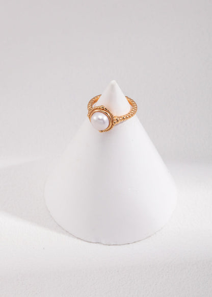 Natural Pearl Silver Ring